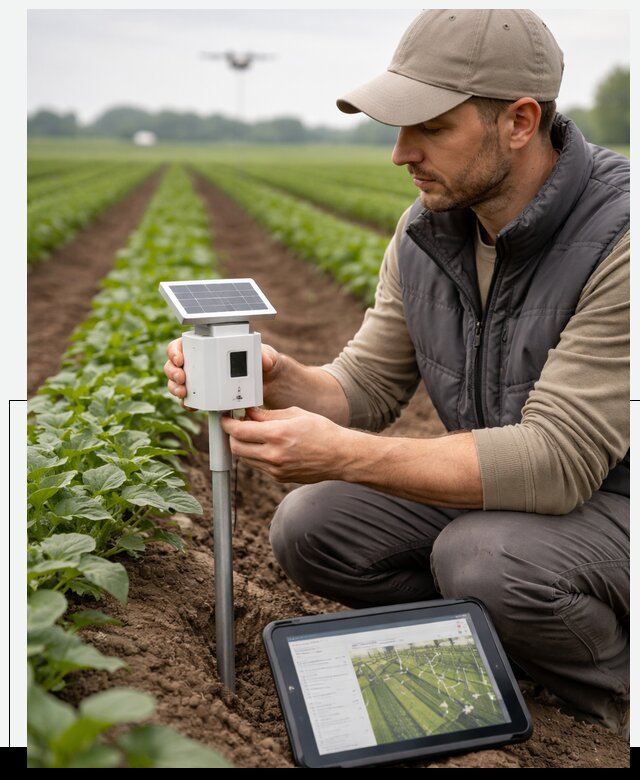 IoT мониторинг сельскохозяйственных полей и контроля в Партизанске