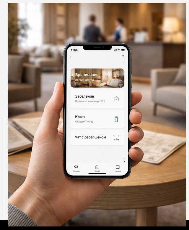 Мобильное приложение для гостей отеля в Партизанске, управление сервисом